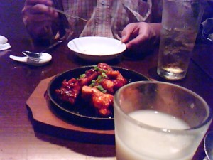 お店で１,２位くらい　辛いものらしい（チヂミの方が辛かったよ）